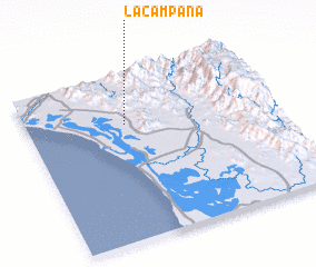 3d view of La Campana