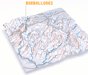 3d view of Borbollones