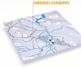 3d view of Campo de los Padres