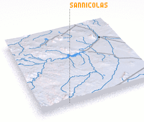 3d view of San Nicolás