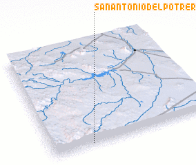 3d view of San Antonio del Potrero