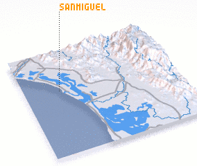 3d view of San Miguel