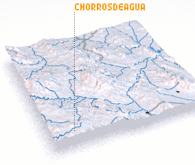 3d view of Chorros de Agua