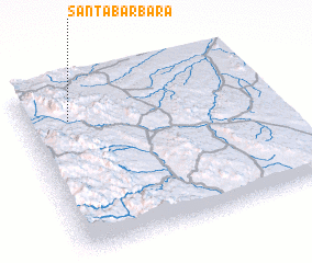 3d view of Santa Bárbara