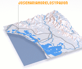 3d view of José María Morelos Y Pavón