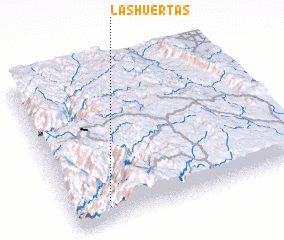 3d view of Las Huertas