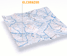 3d view of El Corazón