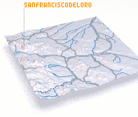 3d view of San Francisco del Oro