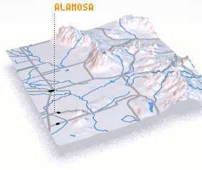 3d view of Alamosa