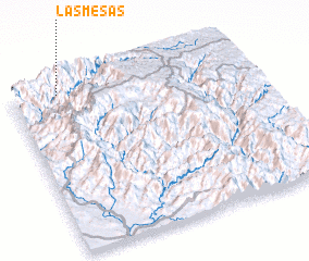 3d view of Las Mesas