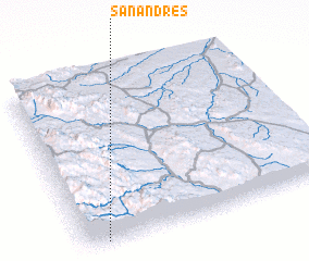 3d view of San Andrés