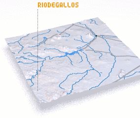 3d view of Río de Gallos