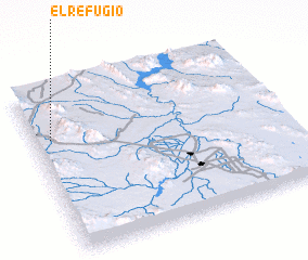 3d view of El Refugio