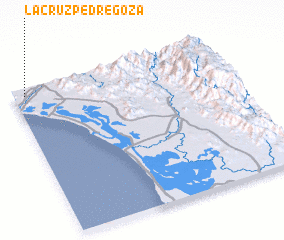 3d view of La Cruz Pedregoza