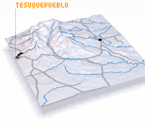 3d view of Tesuque Pueblo