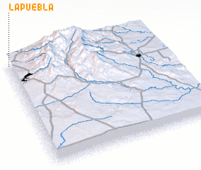 3d view of La Puebla