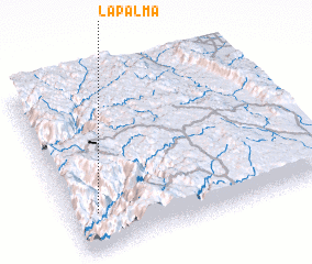 3d view of La Palma