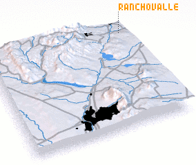 3d view of Rancho Valle