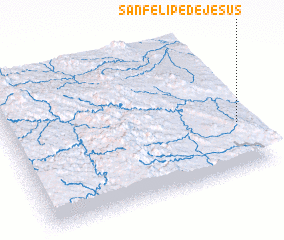 3d view of San Felipe de Jesús