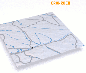 3d view of Crow Rock