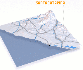 3d view of Santa Catarina