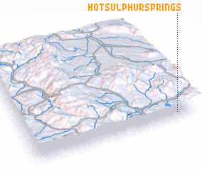 3d view of Hot Sulphur Springs