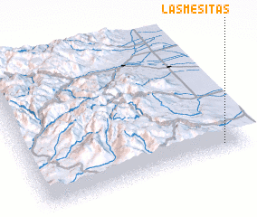 3d view of Las Mesitas