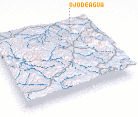 3d view of Ojo de Agua