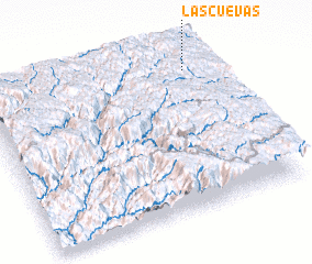 3d view of Las Cuevas