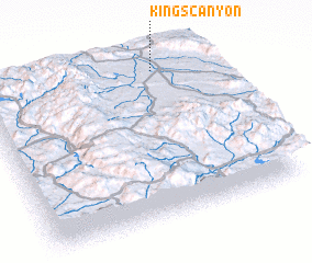 3d view of Kings Canyon