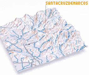 3d view of Santa Cruz de Marcos