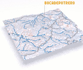 3d view of Boca de Potrero