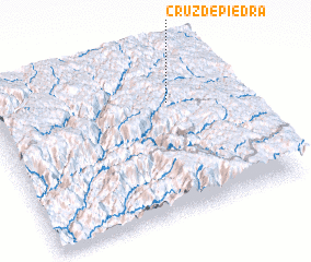 3d view of Cruz de Piedra