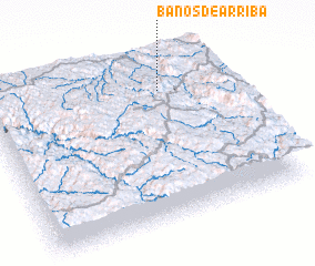 3d view of Baños de Arriba