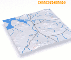 3d view of Charcos de Grado