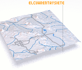 3d view of El Cuarenta y Siete