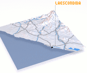 3d view of La Escondida