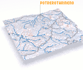 3d view of Potrero Tarineño