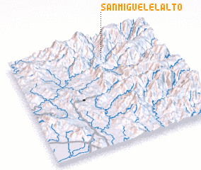 3d view of San Miguel El Alto