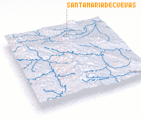 3d view of Santa María de Cuevas