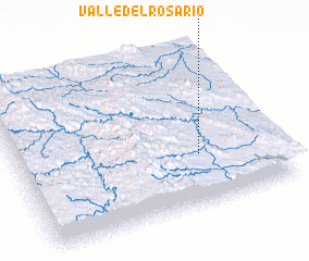 3d view of Valle del Rosario