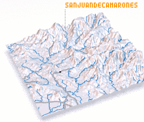 3d view of San Juan de Camarones