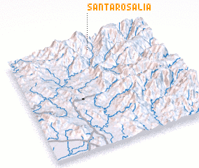 3d view of Santa Rosalía