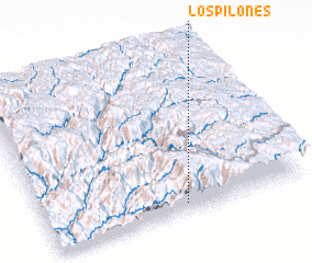 3d view of Los Pilones