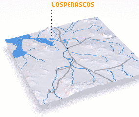 3d view of Los Peñascos