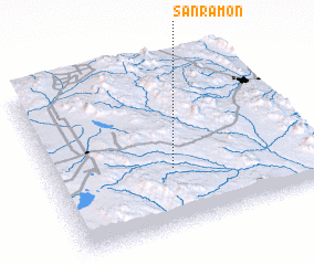 3d view of San Ramón