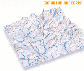 3d view of San Antonio de Cerro