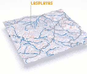 3d view of Las Playas