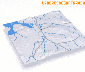 3d view of Labores de Santa Rosa