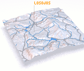 3d view of Los Ojos